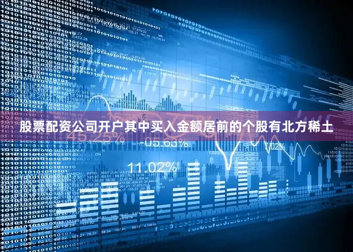 股票配资公司开户其中买入金额居前的个股有北方稀土