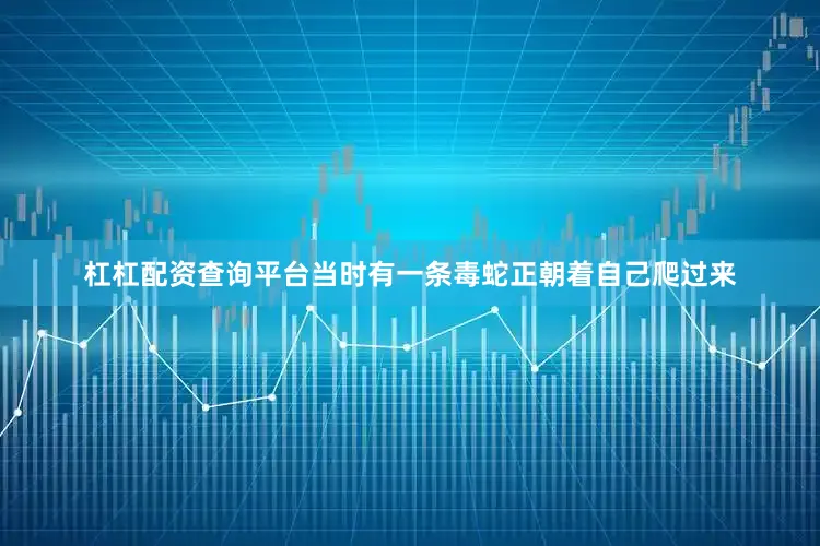 杠杠配资查询平台当时有一条毒蛇正朝着自己爬过来